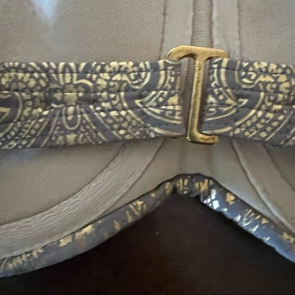 Victoria's Secret Neutral Tan Gold Bandeau Halter Swim Top Bikini Top Boho 34B - Picture 4 of 7